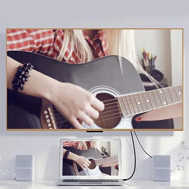 KABEL PRZEWÓD ADAPTER DISPLAYPORT 1.2 DO HDMI 4K UHD WIREWAY WW342118 1.8m