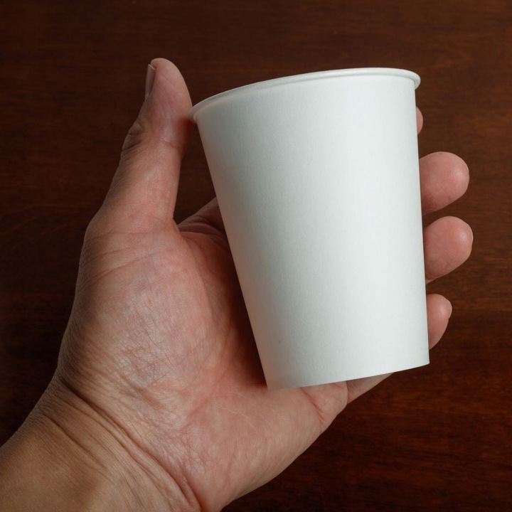 Kubki jednorazowe 100% papier białe do kawy 250ml 100szt bez dopłaty SUP