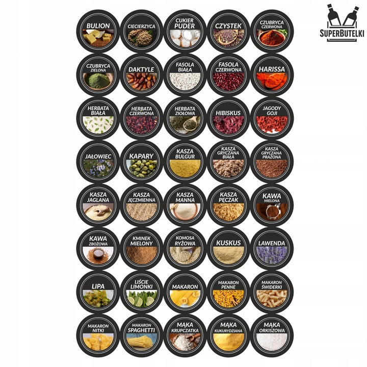 18x POJEMNIKI NA PRZYPRAWY STOJAK PRZYPRAWNIK NAKLEJKI NA PRZYPRAWY +GRATIS