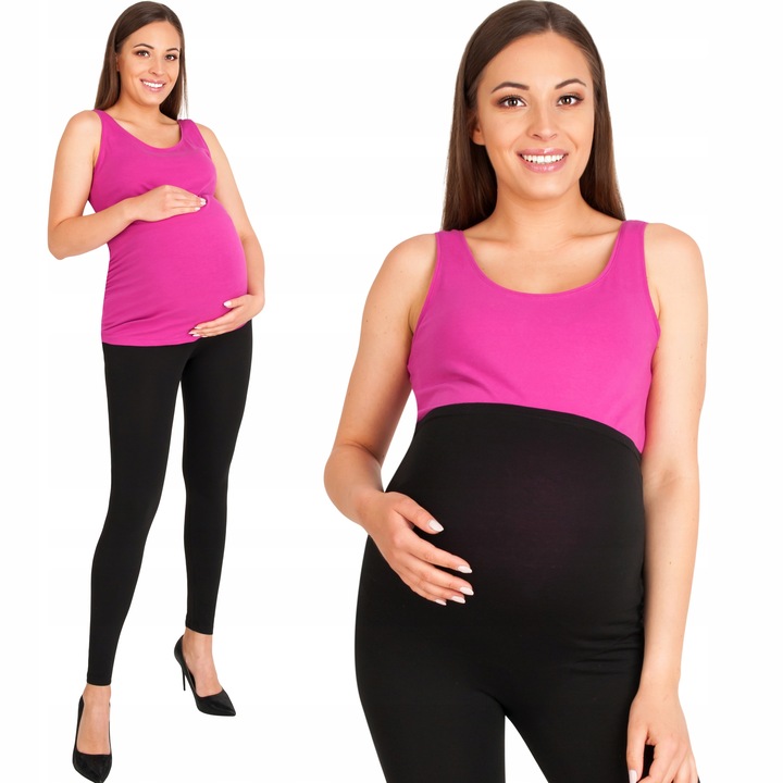 SPODNIE DAMSKIE CIĄŻOWE LEGGINSY BAWEŁNA CZARNE WYSOKI STAN LEGINSY XL