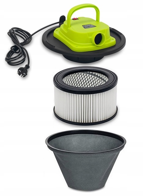 ODKURZACZ PRZEMYSŁOWY BEZWORKOWY POPIOŁU KOMINKA GRUZU MULTI 2200W