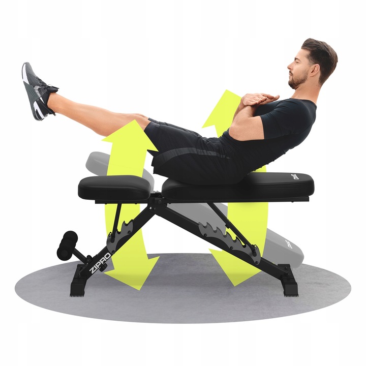 Ławka Treningowa do ćwiczeń Ławeczka prosta regulowana Składana Zipro