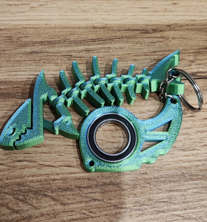 Keyspinner Keyrambit + Rekinek TikTok Key - Na Prezent! LAGOON -Druk 3D