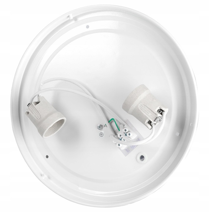 Lampa sufitowa plafon LED 2X E27 okrągły czarny