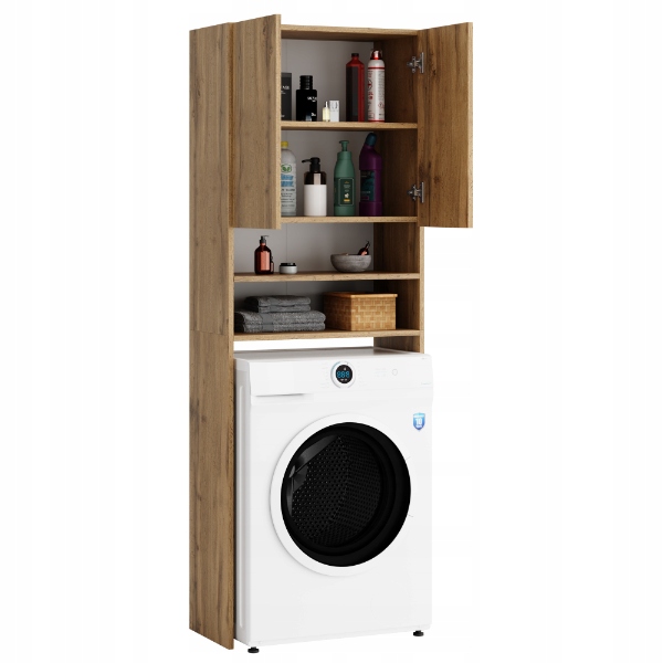 REGAŁ ŁAZIENKOWY SZAFKA NAD PRALKE WOTAN 4 PÓŁKI