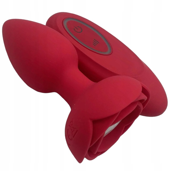 Korek Analny Wibrujący i Świecący z Pilotem 9 Trybów Zdalnie Sterowany