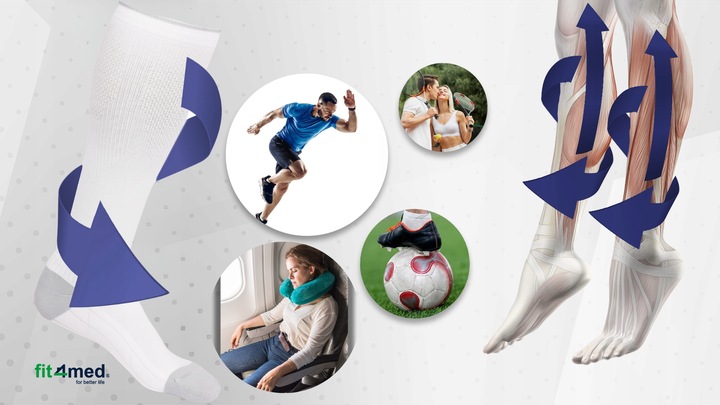 SKARPETY KOMPRESYJNE PODKOLANÓWKI UCISKOWE PRZECIWŻYLAKOWE ŻYLAKI