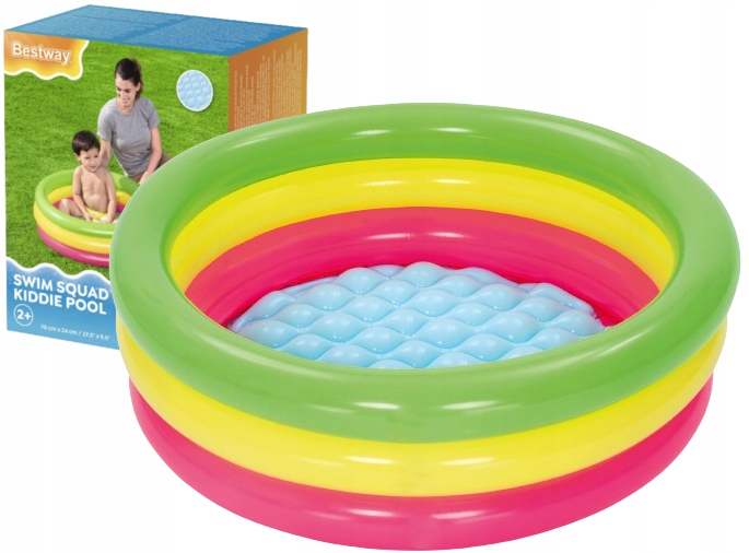 BRODZIK DZIECIĘCY OGRODOWY BASENIK DLA DZIECKA OKRĄGŁY 70x70 BESTWAY
