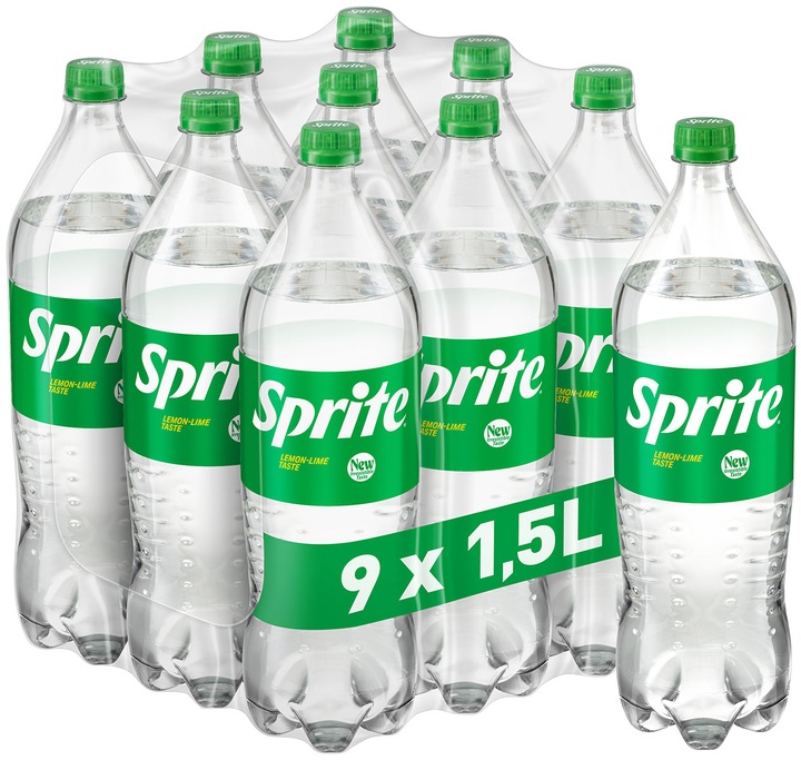 Sprite Napój gazowany butelka limonka cytryna 9x 1,5l