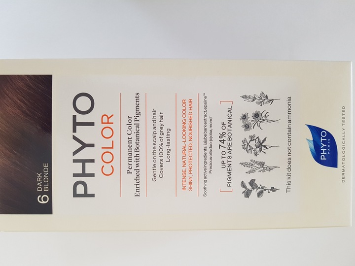 PHYTO COLOR FARBA DO WŁOSÓW ciemny blond 6 50 ml