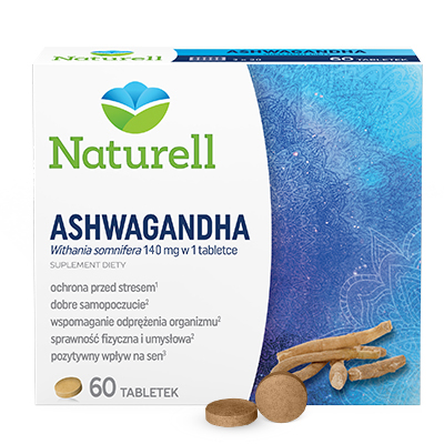 Naturell Ashwagandha suplement na stres 60 tabl.