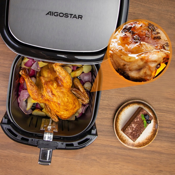 Frytkownica Beztłuszczowa XXL Aigostar Cube Air Fryer 1900W 7L