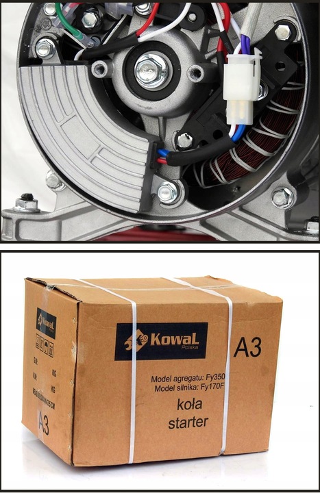 PROFESJONALNY AGREGAT PRĄDOTWÓRCZY 5,2kW ELE-START AVR+ MIEDŹ STOJAN