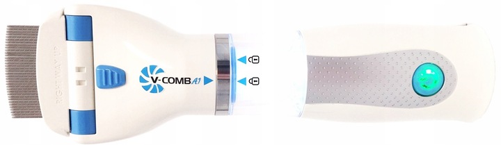 BEZPRZEWODOWY GRZEBIEŃ NA WSZY GNIDY USUWA PCHŁY FILTR ODKURZACZ TERMINATOR