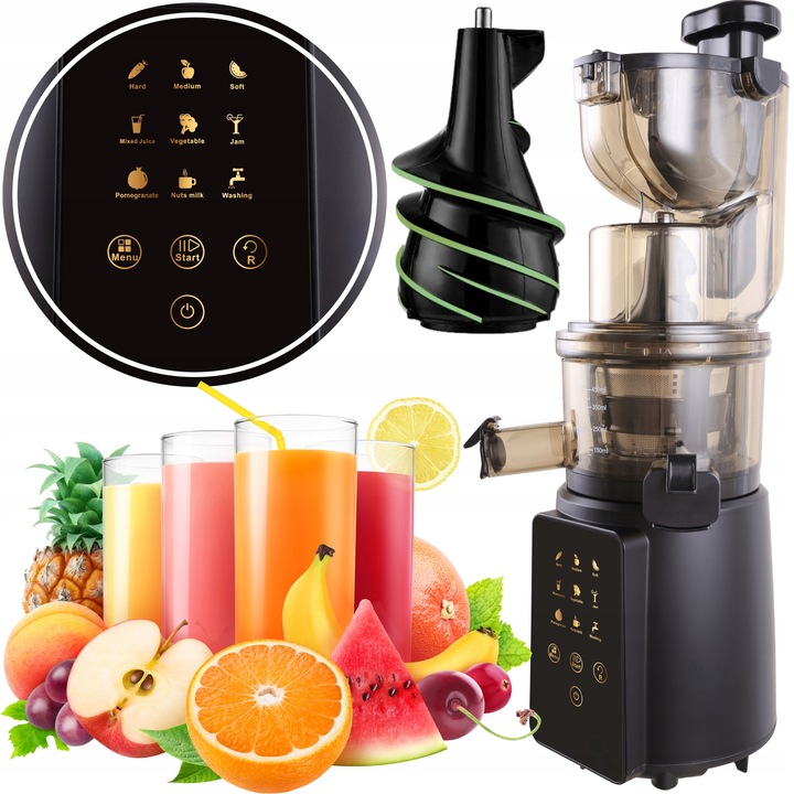 WYCISKARKA WOLNOOBROTOWA DO SOKÓW JAKOŚĆ PREMIUM CYFROWY PANEL