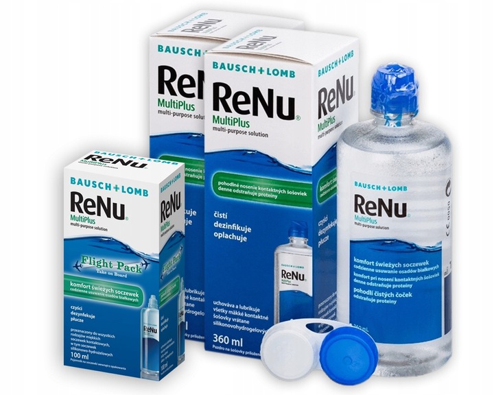 2 x Płyn Do Soczewek RENU MULTIPLUS 360 ml