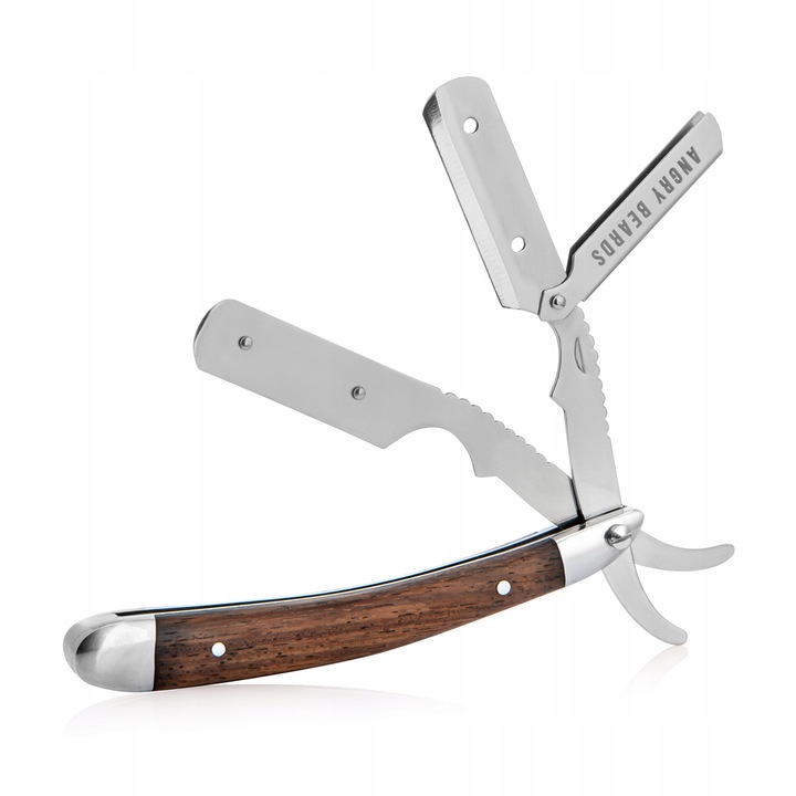 Brzytwa Do Golenia na Żyletki Angry Beards Shavette ZIZKA z etui