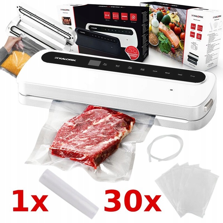 ZGRZEWARKA PRÓŻNIOWA DO ŻYWNOŚCI PAKOWARKA 110W ZESTAW WORKÓW XXL