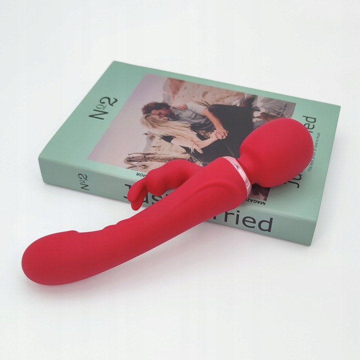 WIBRATOR KRÓLICZEK 3W1 PUNKTU G DAMSKI DWA SILNIKI MASAŻER DWUSTRONNY