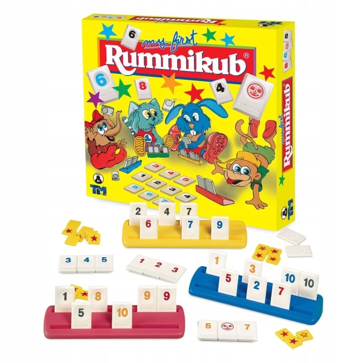 MY FIRST RUMMIKUB Oryginalny GRA PLANSZOWA 4+ Junior dla dzieci logiczna