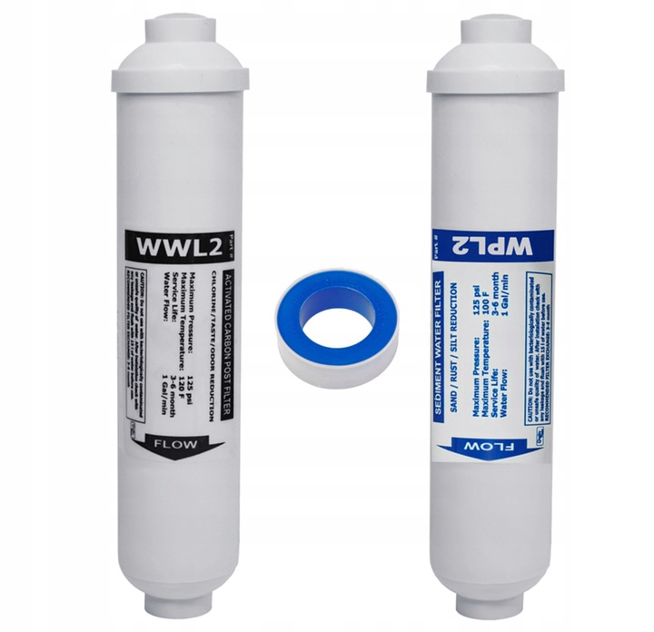 Wkłady do filtra RO3 WPL2 WWL2 OSMOZA RO3 AKWARYSTYCZNY