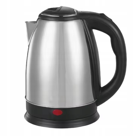 CZAJNIK ELEKTRYCZNY BEZPRZEWODOWY 1500W 2L DUŻY SREBRNY STAL