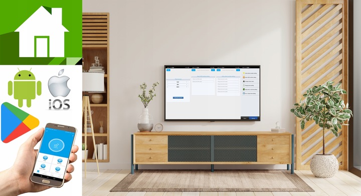 BEZPRZEWODOWY ALARM LCD GSM APP SYRENY POLSKI