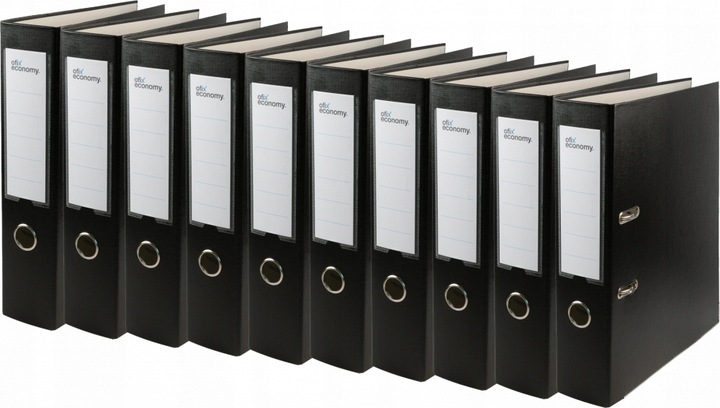 10 x SEGREGATOR BIUROWY A4 75mm SZEROKI OKUTY