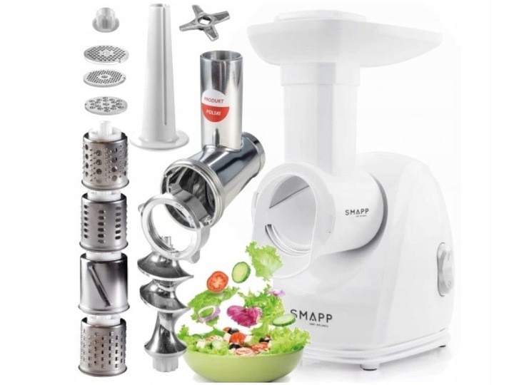 MASZYNKA DO MIĘSA SMAPP 489.81 2000W MBS + SZATKOWNICA 4 BĘBNY