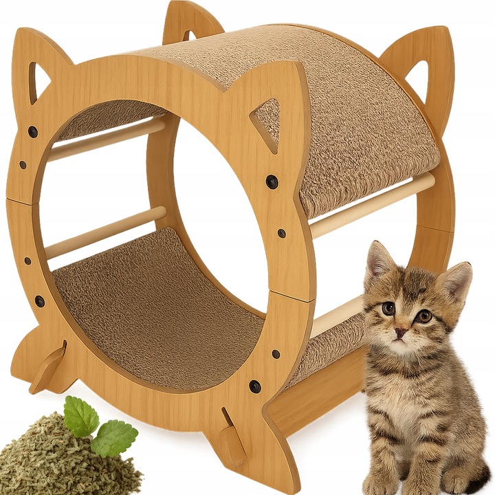 DRAPAK DLA KOTA legowisko do drapania domek TEKTUROWY budka KARTONOWY