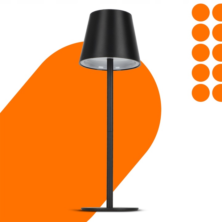 Lampka Na Biurko Biurkowa LED Dotyk Akumulatorowa Ściemniacz 3 Barwy