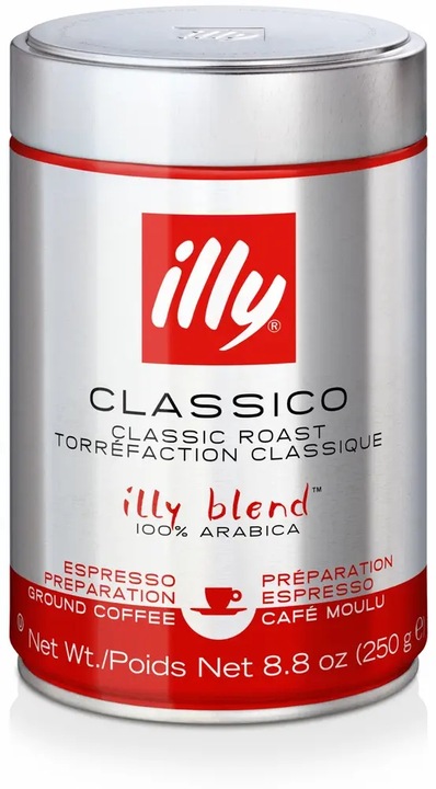 Illy Classico Espresso kawa mielona arabica średnio palona 250g