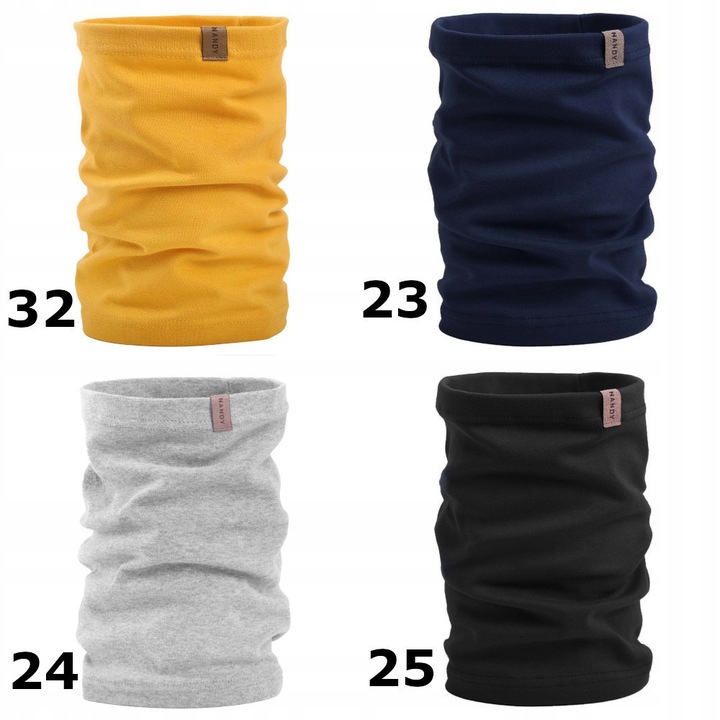 Komin NANDY Bawełniany Damski Męski Bawełna Cienki Wysoki Naturalny