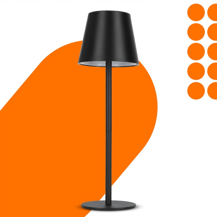 Lampka Na Biurko Biurkowa LED Dotyk Akumulatorowa Ściemniacz 3 Barwy