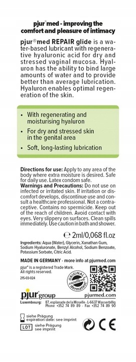 pjur med REPAIR glide 100 ml
