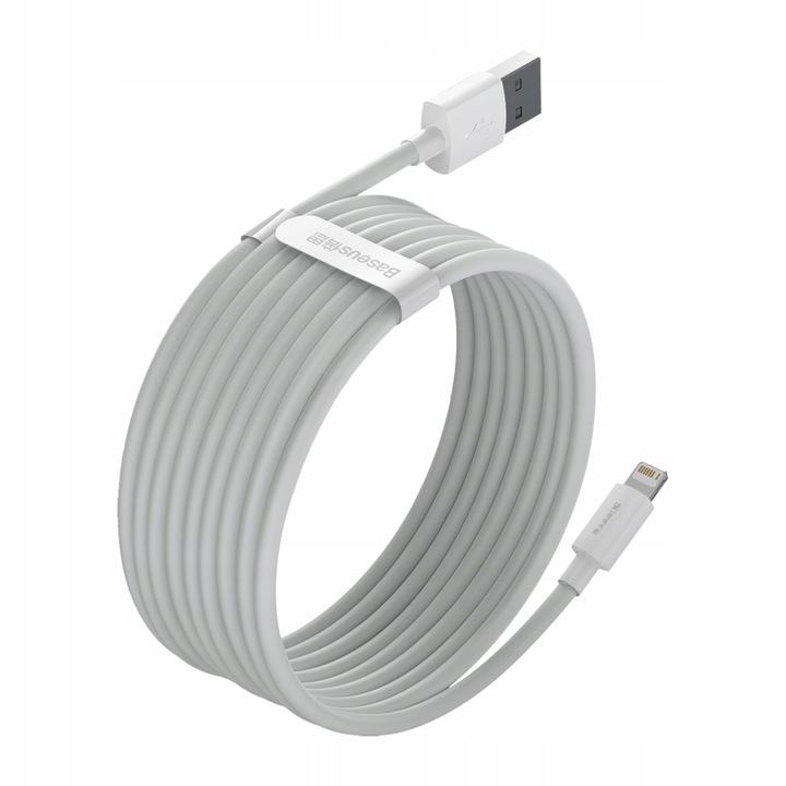 BASEUS MOCNY KABEL USB - LIGHTNING DO IPHONE IPAD PRZEWÓD 2.4A 1.5M 2SZT