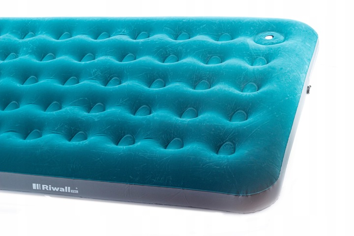 Materac dmuchany Riwall RRD-02 - 191×137×22 cm – welurowy 2-os