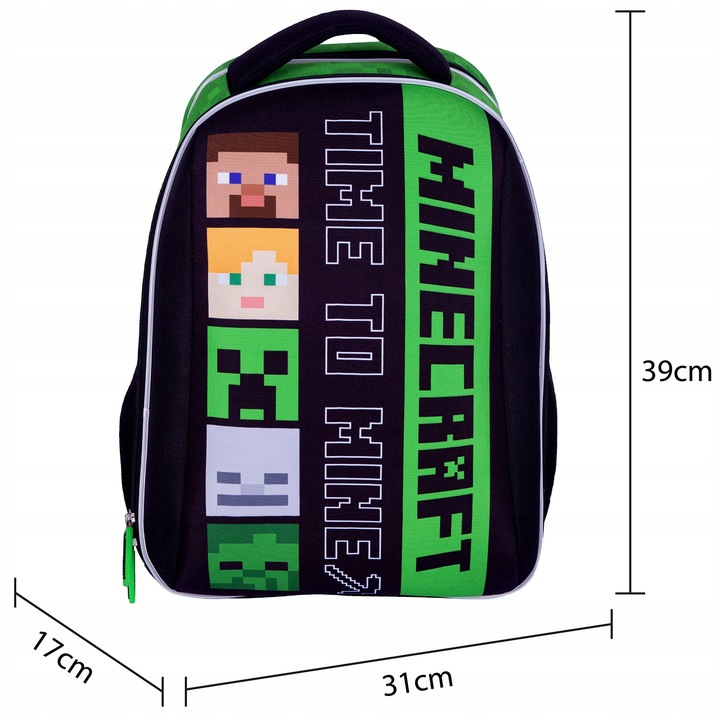 Tornister Plecak Szkolny MINECRAFT ALEX&STEVEN