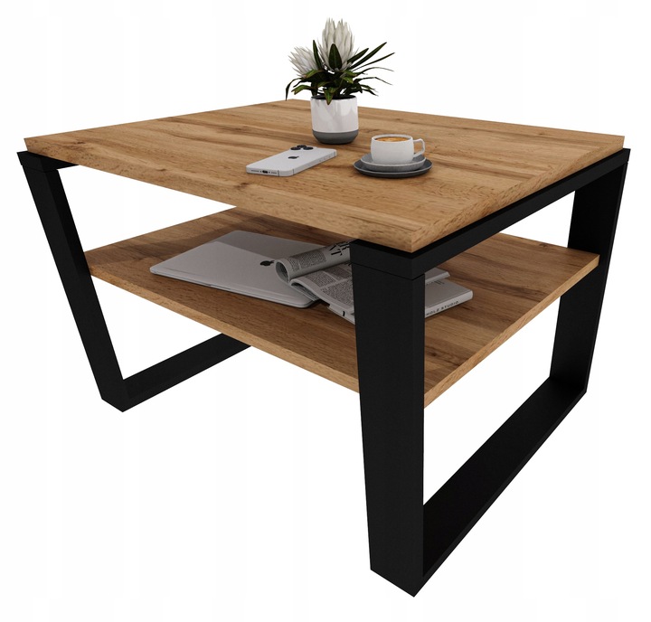 Stolik kawowy ława stół retro loft pokój salon gabinet dąb wotan