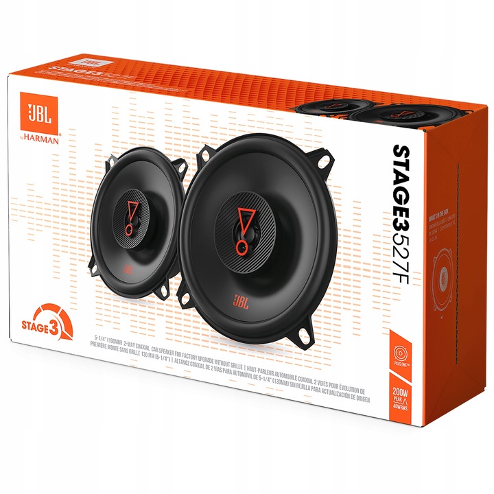 Głośniki samochodowe JBL Stage3 527F 130 mm 200W 3 Ohm 2-drożne