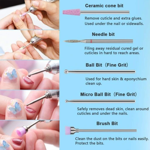 ZESTAW FREZÓW CERAMICZNYCH I DIAMENTOWYCH 10SZT