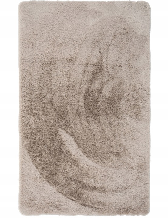 Dywan Pluszowy Rabbit do Sypialni Beżowy Dywanik Puszysty Miękki 60x100cm