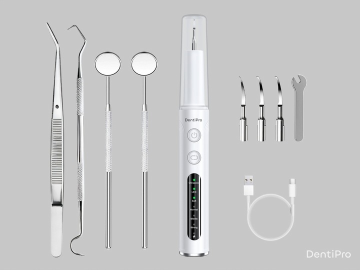 Skaler Ultradźwiękowy Dentystyczny Do Zębów - 4 tryby do usuwania