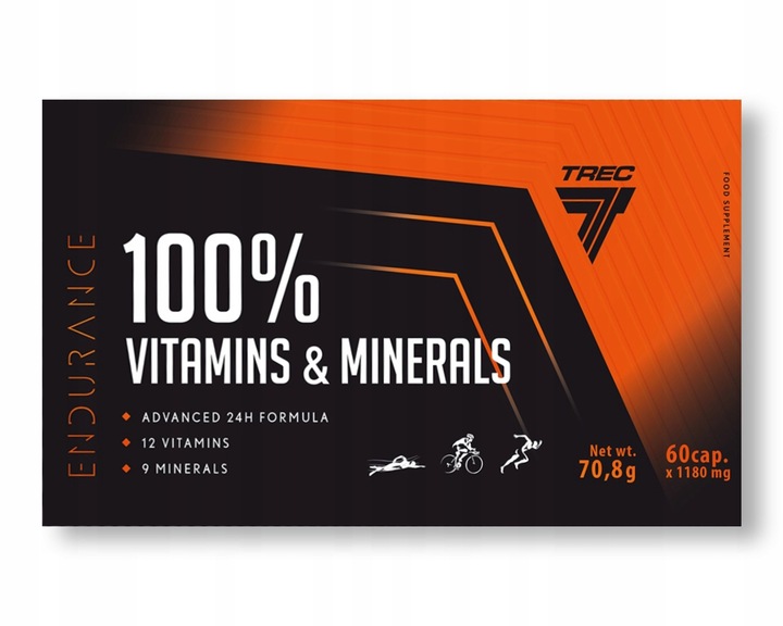 TREC ENDURANCE 100% VITAMINS & MINERALS 60 kap