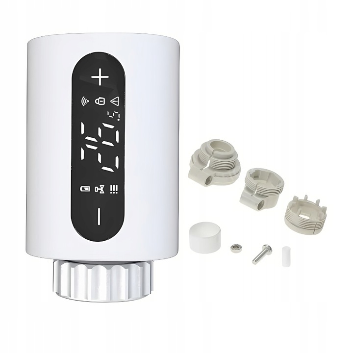 Inteligentny Termostat Zawór Głowica Grzejnikowy z LCD Smart Home Tuya WiFi