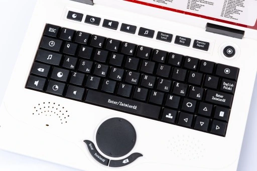 LAPTOP EDUKACYJNY DLA DZIECI KINDERPLAY NAUKA LICZENIA LITERKI GRY 120