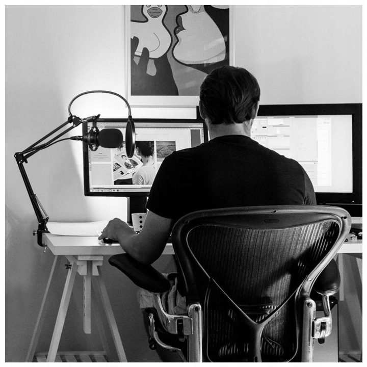 MIKROFON POJEMNOŚCIOWY USB STUDYJNY FILTR + UCHWYT DO KOMPUTERA ZESTAW DNA