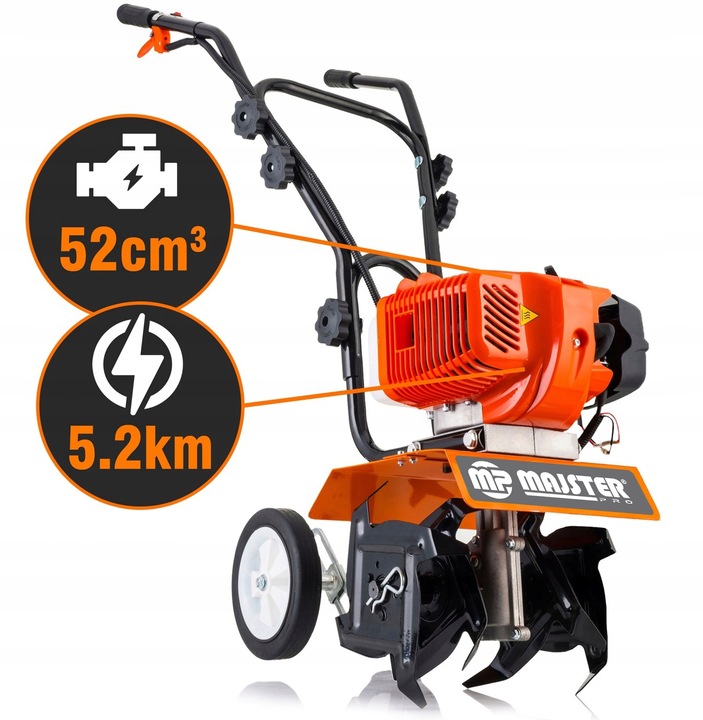 GLEBOGRYZARKA Spalinowa KULTYWATOR do gleby ziemi 30cm z REGULACJĄ