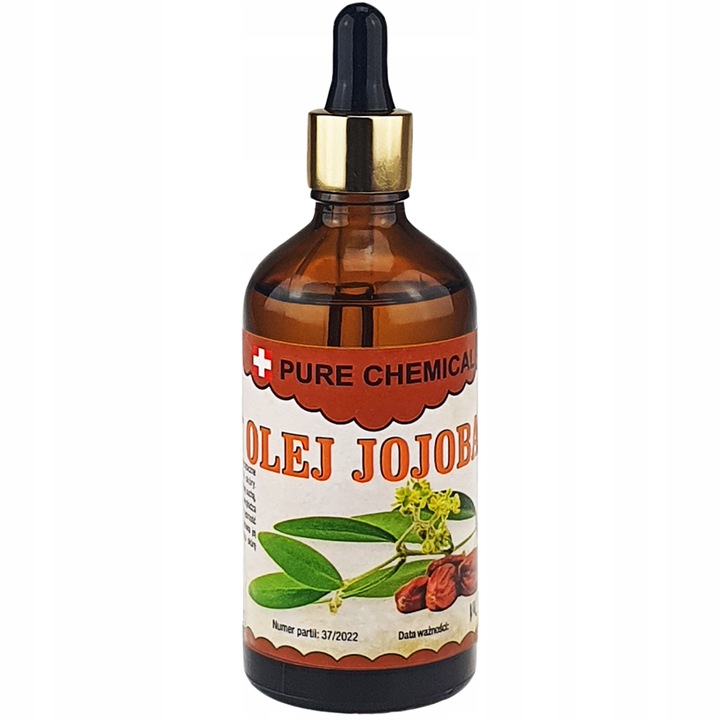 OLEJ JOJOBA NATURALNY TŁOCZONY NA ZIMNO NIERAFINOWANY 100ml SKÓRY I WŁOSÓW