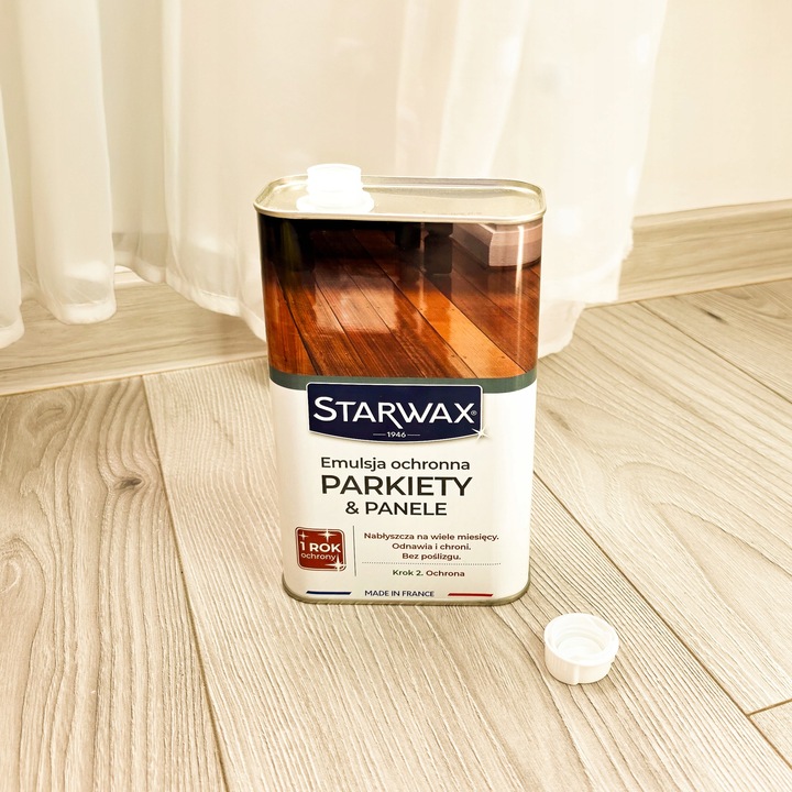 EMULSJA OCHRONNA PŁYN DO PODŁÓG PARKIETY & PANELE 1 L STARWAX